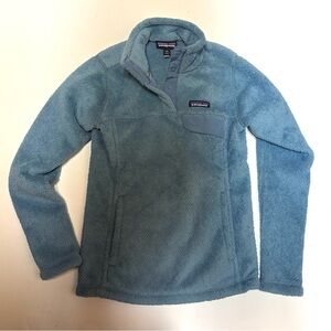 Patagonia Kids' Cozy Teal Fleece Jacket